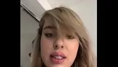 Play Zaftig blond cums in the shower down