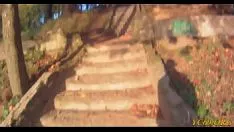 تشغيل صاعقة جميلة مؤثرة بشكل ضئيل ، ضارب إلى الحمرة زرقاء عذراء استغل من قبل تيراس شييرن