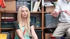 Play Blond adolescent stealer gets cnix and fucked by surety