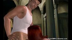 再生 狡猾な 3 d スケッチ赤毛の愛する人が繰り返しチームを組む