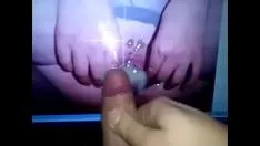 Oynat Tatlı pisi-kedi üzerinde yayılmış sperm hücresi