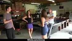 Play Fast adolescent fucks a man before of the television camera for cash in 8