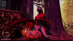 Play Horny Halloween Hookup: Cassie & Lewdine's Big Dick, Big Ass Encounter