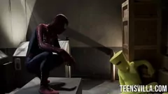 تشغيل Spiderman Hardcore محاكاة ساخرة: Xander Corvus & Petite Teen Casey Calvert
