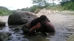 Putar Tangkap Kami Jika Anda Bisa: Lesbian Latina's Steamy River Rendezvous - Pt. 2